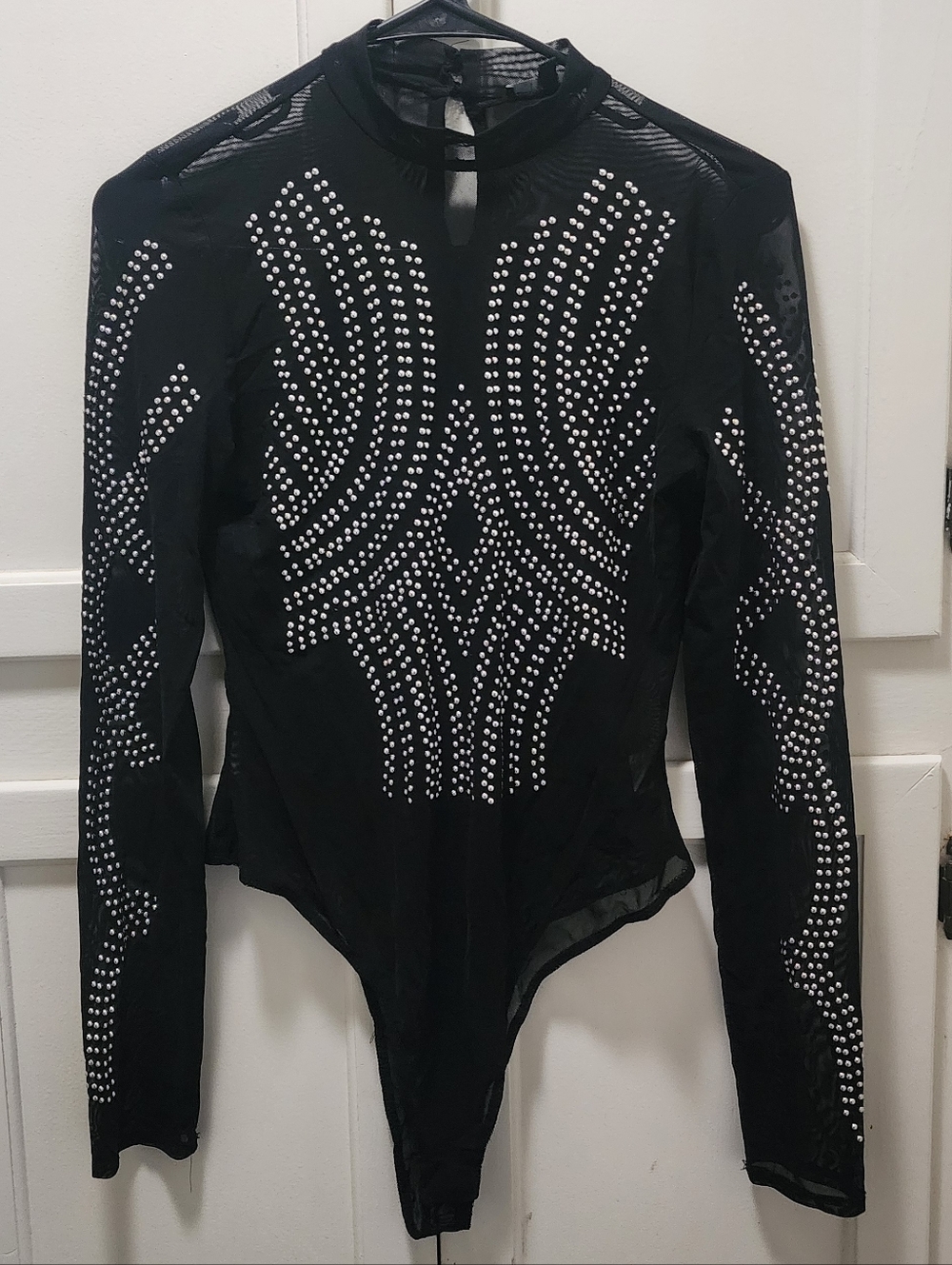 Black Studded Bodysuit